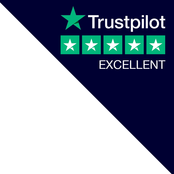 The Trustpilot Logo for an excellent trust score